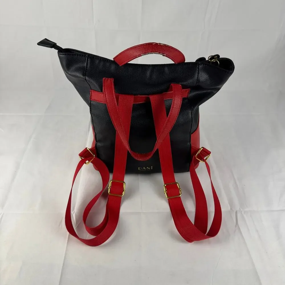 Disney Dani Nicole Mickey Mouse Mini Backpack Bag‎ Red Black Yellow Purse